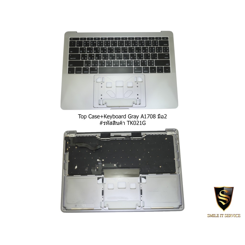 Top Case with keyboard ท๊อปเคสพร้อมคีย์บอร์ด Macbook Pro A1708 ( 13-inch ) Silver , Space Gray มือสอง อะไหล่ A1708
