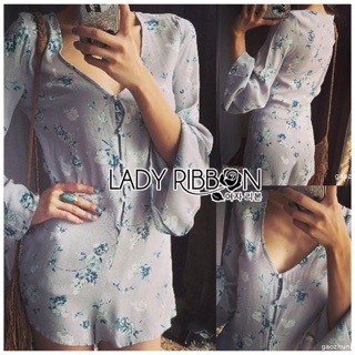 Lady Linzi Sexy Playful Floral Printed Polyester Playsuit