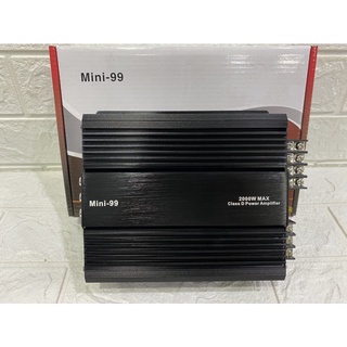 คลาสดี 4CH รุ่นเล็ก Mini-99 2000W ตัวเล็ก แรงดี ขับกลาง6.5นิ้วแหลมจานได้ เพาเวอร์ขับกลางแหลม เพาเวอร์รถยนต์ MINI-99