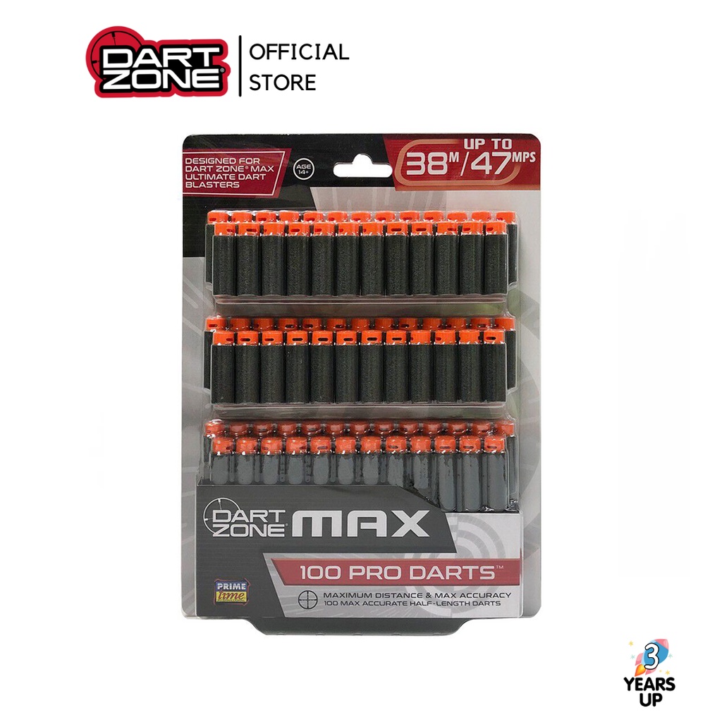 กระสุนโฟม DART ZONE® ปืนดาร์ทโซน ขนาดสั้น รุ่นโปร (100 นัด) Half-length Pro Dart Refill (100 PCS)