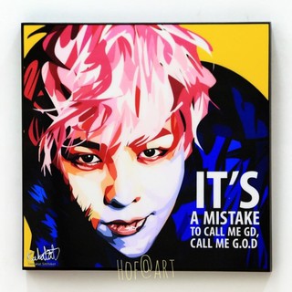 G-Dragon #1 จีดราก้อน Bigbang บิ๊กแบง K-pop รูปภาพ​ติด​ผนัง​ pop art แต่งบ้าน ของขวัญ กรอบรูป​