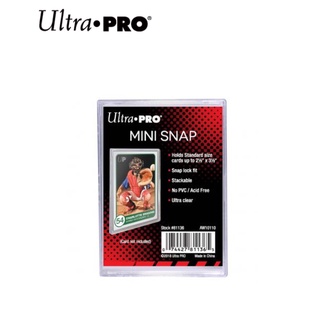 Ultra Pro Display Mini Snaps กรอบพลาสติกประกบสำหรับการ์ดขนาด 88*63mm.(UP Display Mini Snaps)