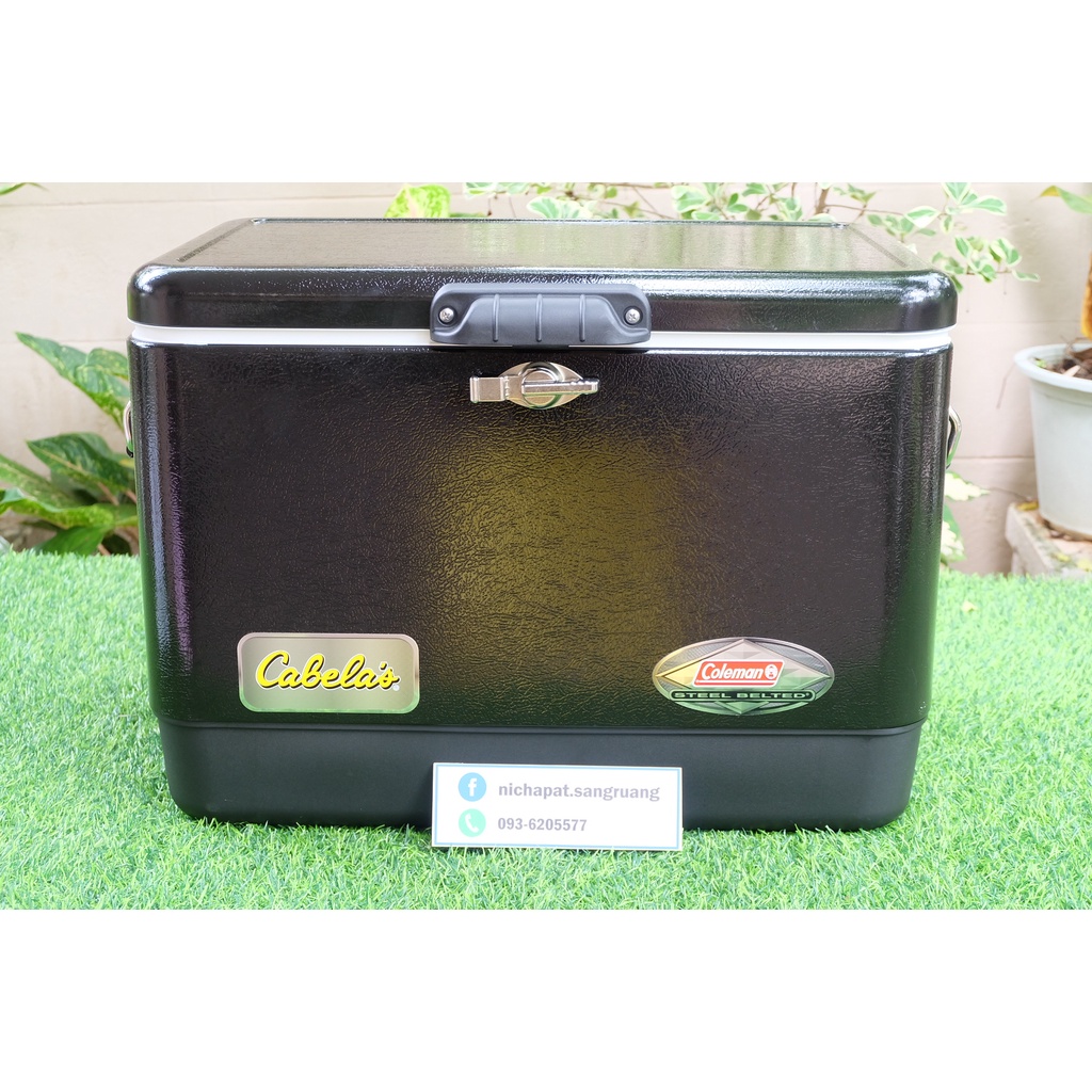COLEMAN Steel Belted Cooler 54qt กระติกน้ำแข็ง ถังน้ำแข็ง โคลแมน camping แคมปิ้ง camp tent เต็นท์ ท่