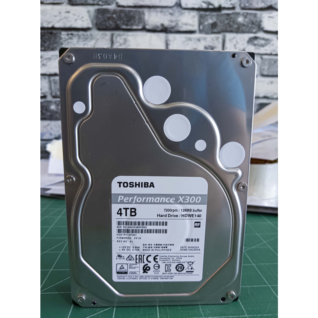 มือสอง TOSHIBA HDD 4TB X300 Harddisk 7200RPM