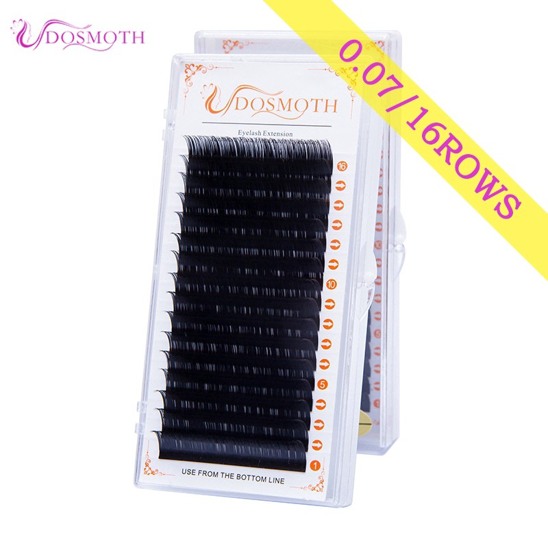 ซื้อ Domsoth 0.07 C / CC / D / B 16 แถว ขนตาปลอม สําหรับแต่งหน้า ต่อขนตานุ่ม ขนตาปลอมสังเคราะห์ ขนมิงค์เทียม