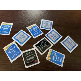 สติ๊กเกอร์ #SET1✨Intel Core i3,i5,i7,i9 Gen 1-6 ✨ Sticker ตกแต่ง PC Notebook 🆒 ของหายาก ราคาถูก 🆒