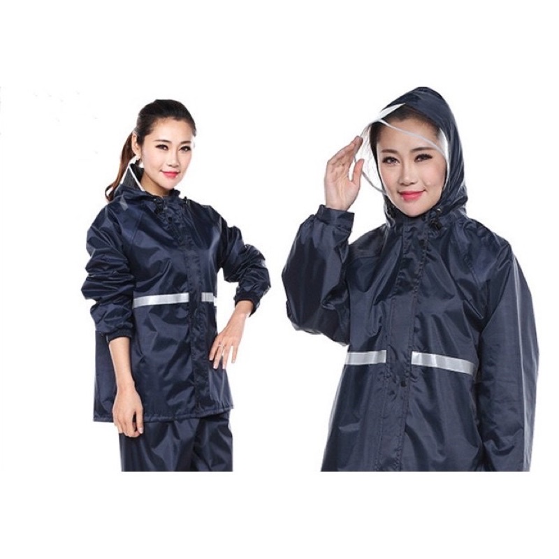 เสื้อกันฝน ชุดกันฝน มีแถบสะท้อนแสง เสื้อกันฝนมอเตอร์ไซค์Motorcycle raincoat