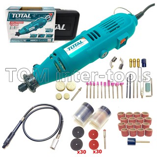 🔥 เครื่องเจียรแม่พิมพ์ เจียรสายอ่อน TOTAL เครื่องเจียรมินิ Mini Grinder Set  รุ่นTG501032 รับประกัน 6 เดือน