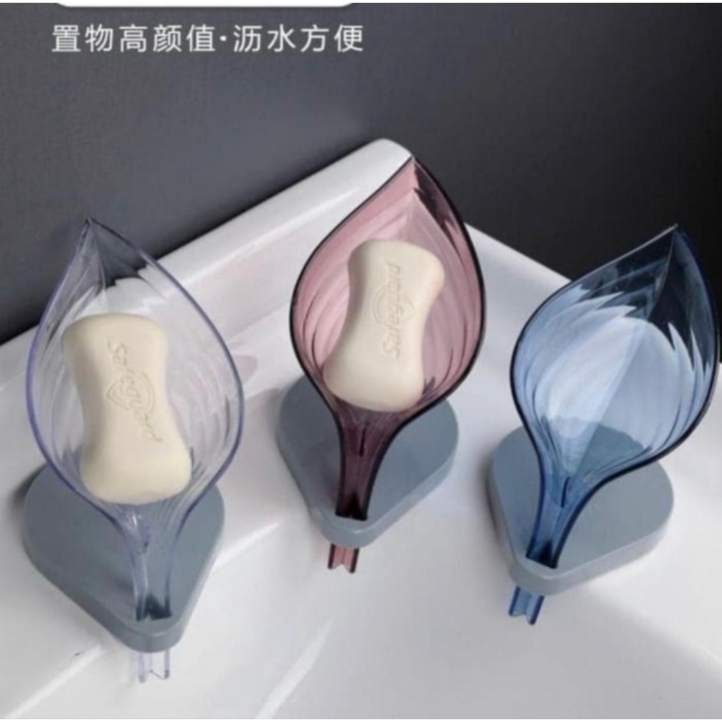 ห้องครัวที่สวยงาม LEAF-Shaped Sink SOAP Drainer/ปฏิบัติ Sink SOAP BOX