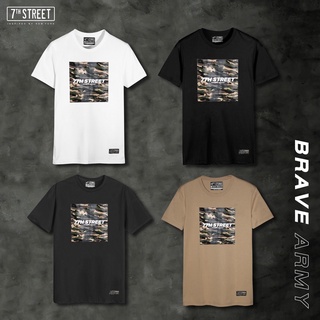 เสื้อยืดผ้าฝ้ายพิมพ์ลายขายดีเสื้อยืดแขนสั้น ​ ลายBraveArmy  รุ่น BAM ของแท้100%  พร้อมส่ง 3 สี