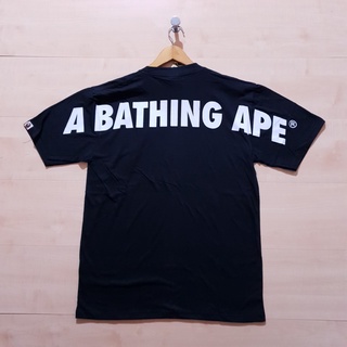 เสื้อยืดผู้ A BATHING APE เสื้อยืด พิมพ์ลายโลโก้ APE BAPE BIG BACK สีขาว สีดํา S-5XL