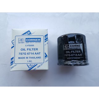 กรองเครื่อง/กรองน้ำมันเครื่อง Oil Filter Ford Fiesta,Ecosport เครื่อง1.4/1.5/1.6 ปี 2010-2018 CORNER