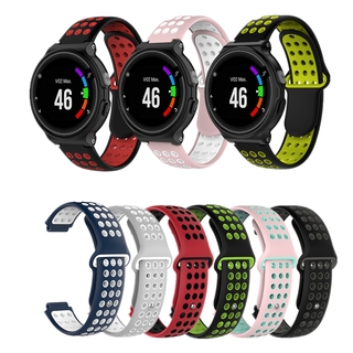 สายนาฬิกาข้อมือซิลิโคนสองสีสําหรับ Garmin Forerunner 230 / 235 / 620 / 630 / 735 / Approach S20 / S5 / S6 Watch