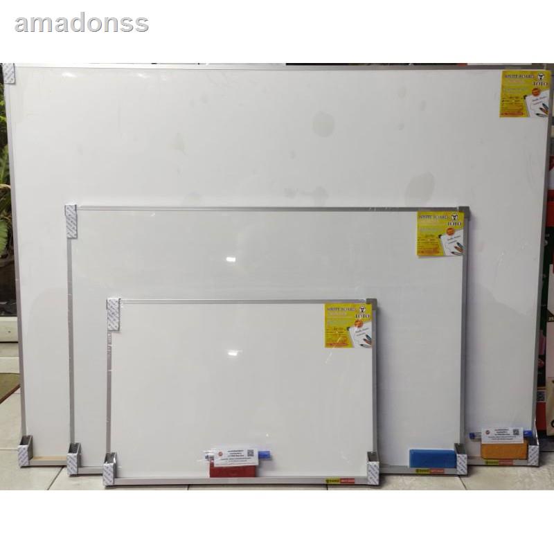 ☼﹉△PPKK กระดานไวบอร์ด ไวท์บอร์ดติดผนัง สีขาว ขนาด 80x120, 90x120 (ซม.) ขนาดอื่นสั่งทำได้ Whiteboard 