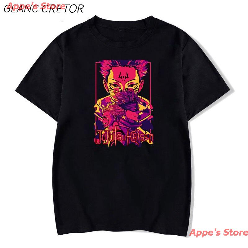 Appe's Store New 【Available】100% Pure Cotton Men's Women's T-shirt's Jujutsu Kaisen T-shirt Men Shor