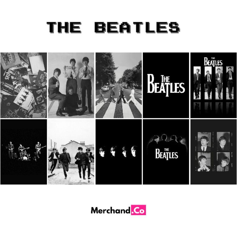 (12 ชิ้น) A5 AESTTHETIC WALL POSTER / THE BEATLES / MINI AESTHETIC POSTER / PACKAGE