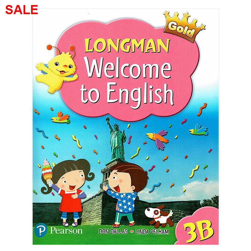 ✹✺Longman welcome to English 3B gold new student book + 4 exercise books complete set of children's English textbook for