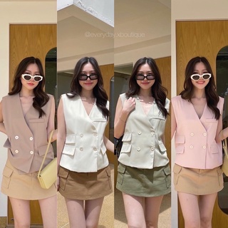 “Classic vest brazer”🍵🧁💗(450฿ฟรีส่ง) Blazer ทรงหลวมๆ ที่ทุกคนตามหา! ทรงสวย ดีงามอีกแล้ว ไม่ต้องกลัวใส่แล้วสั้นเต่อ tshop