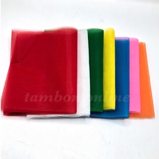 ผ้าเจ็ดสี ผ้า7 สี ผ้าสีผูกศาล เครื่องศาล เครื่องตั้งศาล 2 เมตรหน้าใหญ่ แพ็ค 7สี