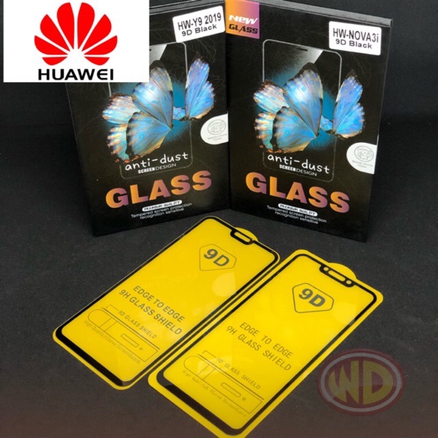 ฟิล์มกระจกนิรภัย 9D Huawei รุ่น Y92019/Y92018/Y72019/Y7pro/Nova3i/Nova3e(เต็มจอ)