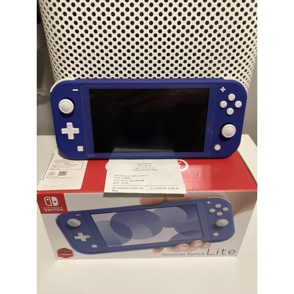 เครื่องเกม Nintendo Switch Lite สีน้ำเงิน(Blue) สภาพนางฟ้า ใหม่สุดๆ ประกันเหลือ 10 เดือน [มือสอง]