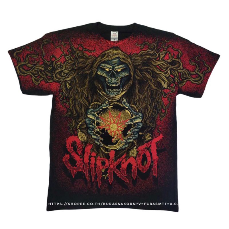 เสื้อวงslipknot overprint premium