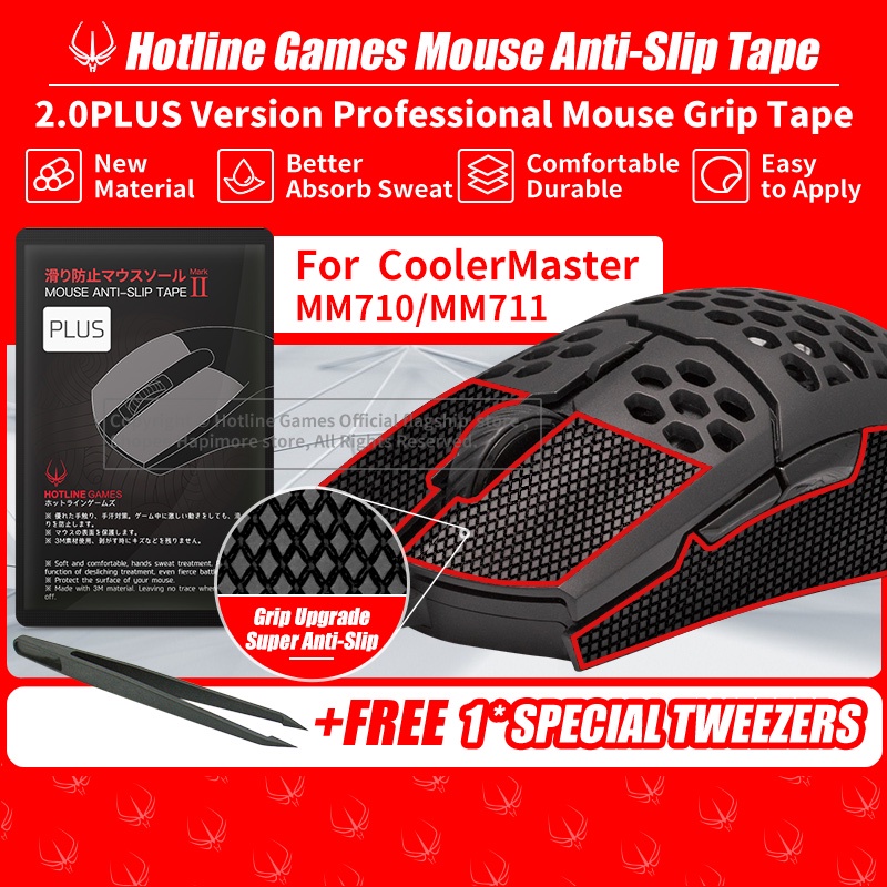 Hotline Games 2.0Plus เทปจับเมาส์สําหรับเมาส์สําหรับเล่นเกม CoolerMaster MM710/MM711 อัพเกรดกริป