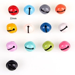 ขายส่ง ทําเอง ระฆังที่มีสีสัน22มิลลิเมตรลูกอมสีอบสีระฆังรอบระฆังสัตว์เลี้ยงสุนัขแมวปกอุปกรณ์พอดีเทศกาล/พรรค/สัตว์เลี้ยงส