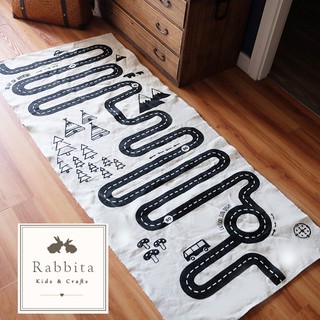 BB04 แผ่นรองคลาน Rabbita Playmat พรมห้องเด็ก พรมแต่งห้องเด็ก ลายถนน