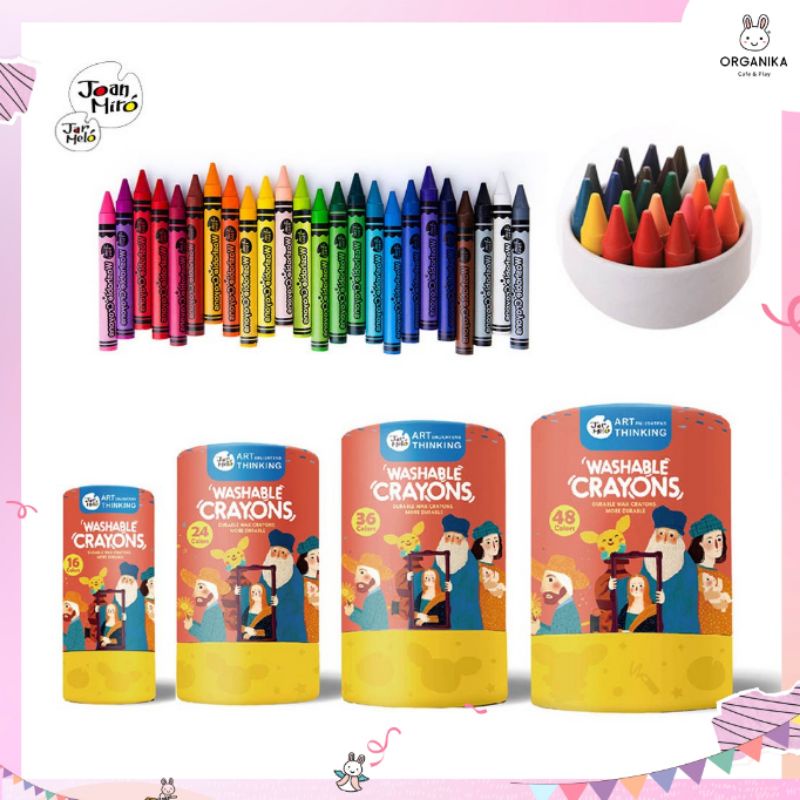 Joan Miro washable Crayons สีเทียนปลอดสารพิษ