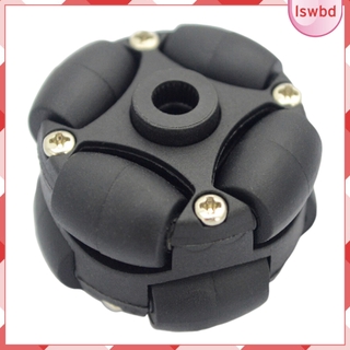 Universal Omni Wheel Omni Directional Wheel แบบเปลี่ยนสําหรับหุ่นยนต์รถยนต์หุ่นยนต์ Diy อุปกรณ์เสริม - 38มม./1.5 นิ้ว 90