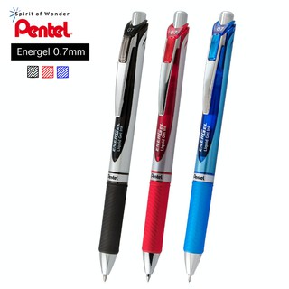 Pentel ปากกาหมึกเจล เพนเทล แบบกด รุ่น Energel Deluxe BL77 0.7mm