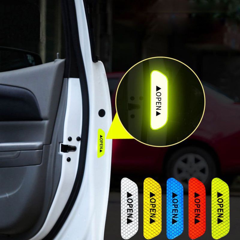 AUTO K สติ๊กเกอร์สะท้อนแสงติดประตูรถยนต์ / สติ๊กเกอร์เตือนเปิดประตู สติ๊กเกอร์3M Reflective Sticker