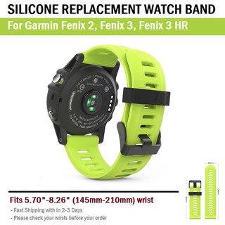 สาย นาฬิกา สำหรับ Garmin Fenix 2 3 3 HR - Soft Silicone Strap Replacement For Garmin