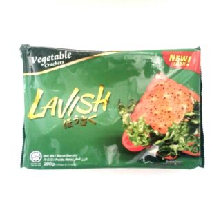 แครกเกอร์รสผัก ตรา "Lavish" 1 ห่อ (200 กรัม)