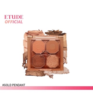 ETUDE Play Color Eyes Mini Jewelry #1 Gold Pendant (1g x 4) อีทูดี้ พาเลท