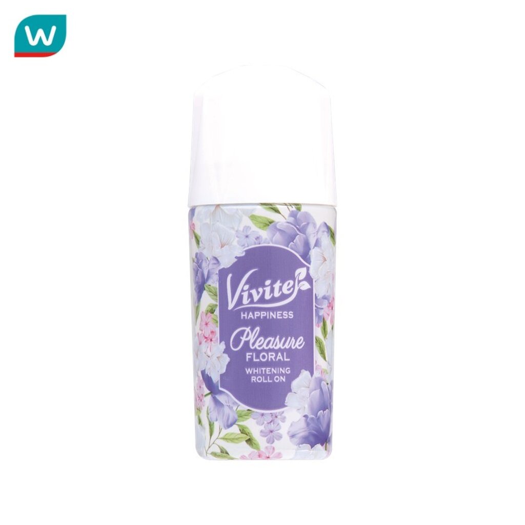 Vivite วีไวต์ โรลออน แฮปปิเนส พรีเชอ ฟลอรัล ไวท์เทนนิ่ง 40 มล. ระงับกลิ่นกาย