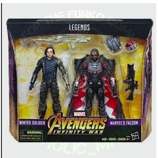 Marvel Legends Avengers 3 Infinity War Winter Soldier and Falcon 2 Pack Action Figure