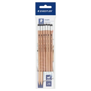 ราคาพิเศษ!! สเต็ดเล่อร์ ดินสอทำข้อสอบ 2B 6 แท่ง Staedtler 2B Exam Pencils 6pcs