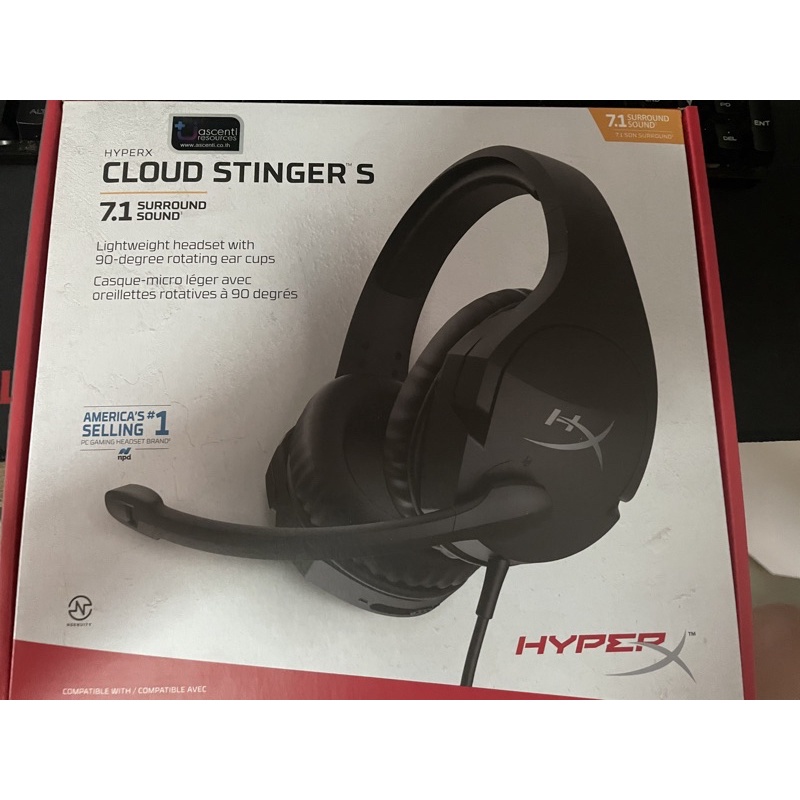 ไฮเปอร์เอ็กซ์ HyperX Cloud Stinger S หูฟังเกมมิ่ง 7.1 Surround Sound