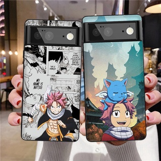 เคสโทรศัพท์มือถือ TPU แบบนิ่ม ลายการ์ตูนอนิเมะ Fairy Tail สีดํา สําหรับ Google Pixel 2XL 3 3a 4A XL 5 6