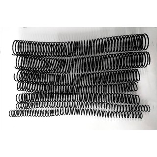 สันเกลียว ห่วงเข้าเล่ม สีดำ A4 จำนวน 10 เส้น ขนาด 12-38 มม.