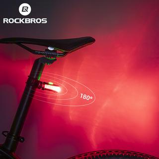 Rockbros ไฟโปรเจคเตอร์ Led 180 ดวง ชาร์จ USB 200mAh 3 โหมด ถอดง่าย อุปกรณ์เสริม สําหรับติดด้านหลังรถจักรยาน