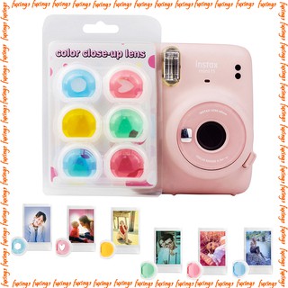 6 สี ฟิลเตอร์ กล้อง ปิดเลนส์ - Fujifilm Instax Mini 11