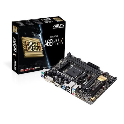 MAINBOARD (เมนบอร์ด) ASUS A68HM-K Socket FM2 / FM2+ Micro ATX DDR3 2400 มือสอง