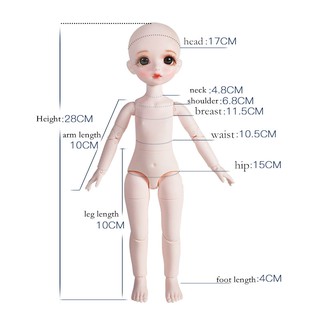 dream fairy 1/6 bjd body วิศวกรรมข้อต่อ sd สําหรับเด็กผู้หญิง