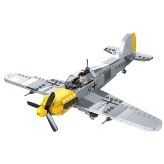 ใหม่ ชุดโมเดลเครื่องบินรบของเล่น MOC WW2 BF-109 ME-109 สําหรับเด็ก 414 ชิ้น