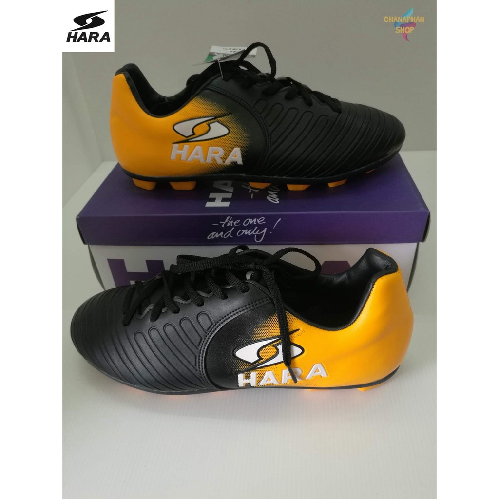 รองเท้าฟุตบอล รองเท้าสตั๊ด HARA รุ่น F93 สีดำเหลือง SIZE40-45