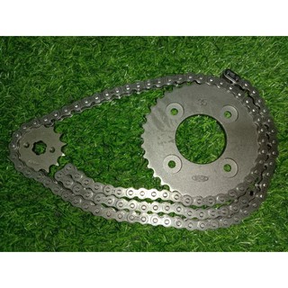โซ่สเตอร์หน้าหลังเวฟ125 เวฟ100 2005 เวฟ110i 14/35/428DX/106L
