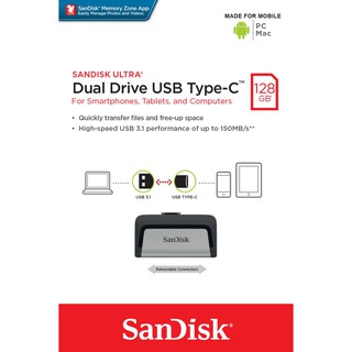 SanDisk Ultra 128GB Dual Drive USB Type-C (SDDDC2-128G-G46) - รับประกัน 5 ปี